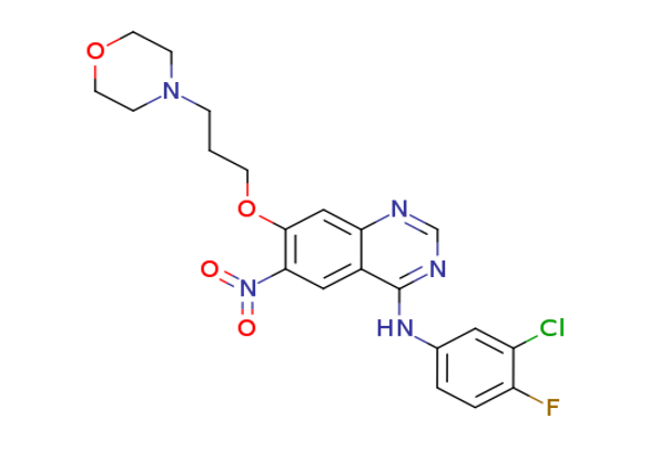 N-(3-chloro-4-fluorophenyl)-7-(3-Morpholino propoxy)-6-nitroquinazolin-4-aMine