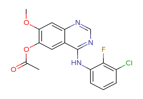 4-((3-Chloro-2-fluorophenyl)amino)-7-methoxyquinazolin-6-yl acetate