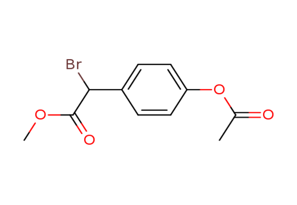 methyl 2-(4-acetoxyphenyl)-2-bromoacetate