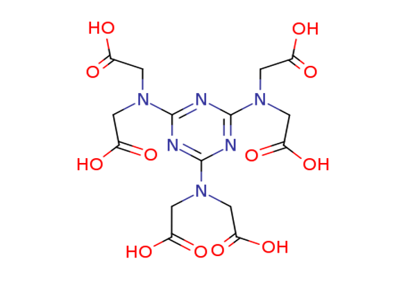 1,3,5-triazine-2,4,6-triamine hexaacetic acid