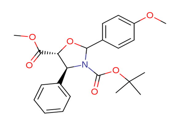 (4S,5R)-3-tert-butyl 5-methyl 2-(4-methoxyphenyl)-4-phenyloxazolidine-3,5-dicarboxylate