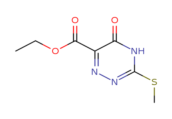 Ethyl 5-hydroxy-3-(methylthio)-1,2,4-triazine-6-carboxylate