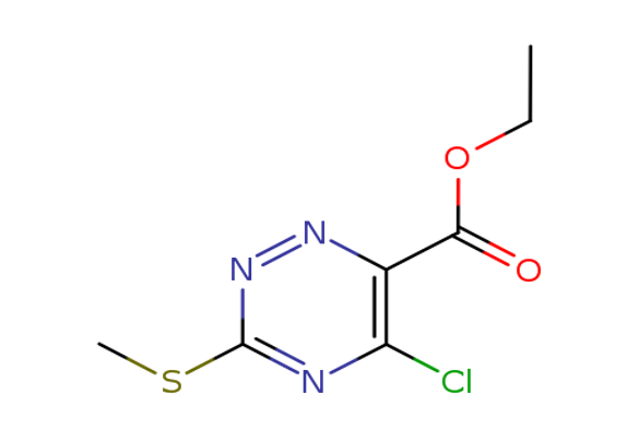 Ethyl 5-Chloro-3-(methylthio)-1,2,4-triazine-6-carboxylate