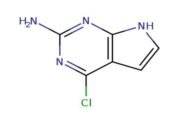 2-Amino-4-chloropyrrolo[2,3-d]pyrimidine