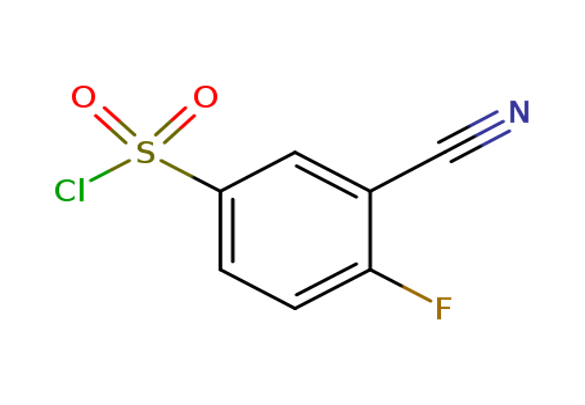 3-Cyano-4-fluorobenzenesulfonyl chloride