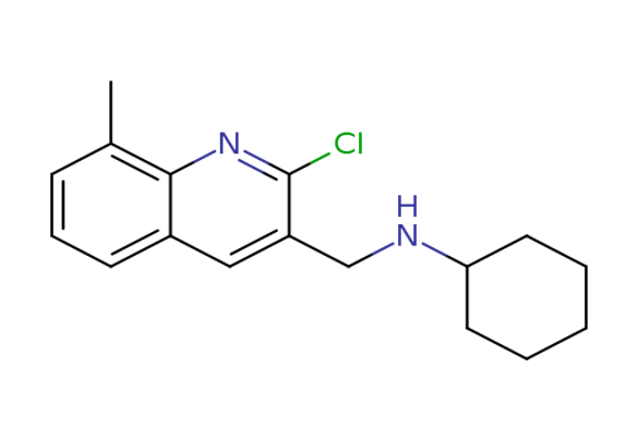 (2-Chloro-8-methyl-quinolin-3-ylmethyl)-cyclohexyl-amine