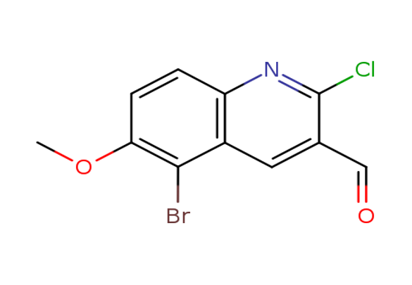 5-Bromo-2-chloro-6-methoxy-quinoline-3-carbaldehyde