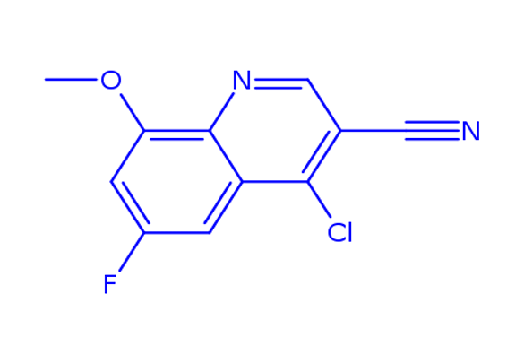 4-Chloro-6-fluoro-8-methoxyquinoline-3-carbonitrile