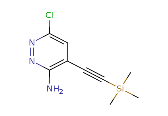 6-chloro-4-((trimethylsilyl)ethynyl)pyridazin-3-amine