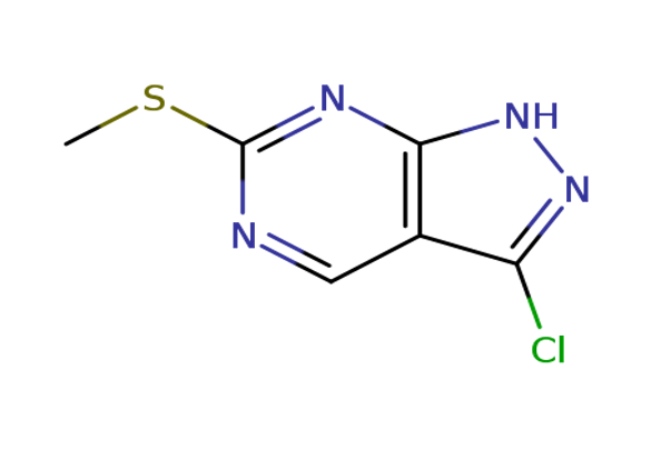 3-chloro-6-(methylthio)-1H-pyrazolo[3,4-d]pyrimidine