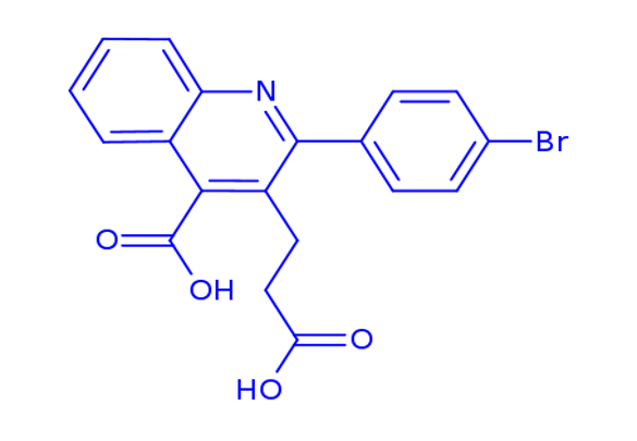 2-(4-Bromo-phenyl)-3-(2-carboxy-ethyl)-quinoline-4-carboxylic acid