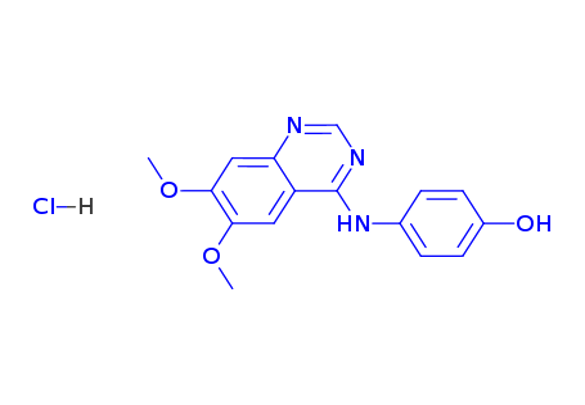 4-(4'-hydroxyphenyl)amino-6,7-dimethoxyquinazolinehydrochloride