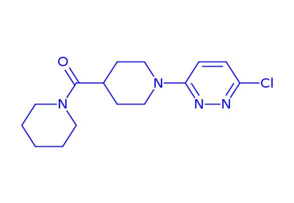 3-chloro-6-[4-(piperidin-1-ylcarbonyl)piperidin-1-yl]pyridazine