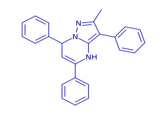 2-Methyl-3,5,7-triphenyl-4,7-dihydropyrazolo-[1,5-a]pyrimidine