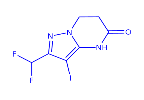 2-Difluoromethyl-3-iodo-6,7-dihydro-4H-pyrazolo[1,5-a]pyrimidin-5-one