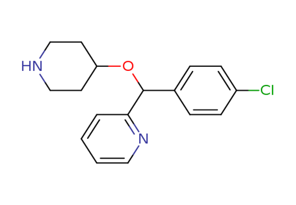 2-[(4-Chlorophenyl)(4-piperidinyloxy)methyl]pyridine