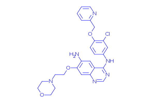 N-(3-chloro-4-(pyridin-2-ylmethoxy)phenyl)-7-(2-morpholinoethoxy)quinazoline-4,6-diamine