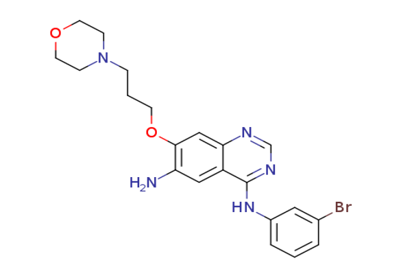 6-amino-4-[N-(3-bromophenyl)amino]-7-[3-(4-morpholinyl)propoxy]quinazoline