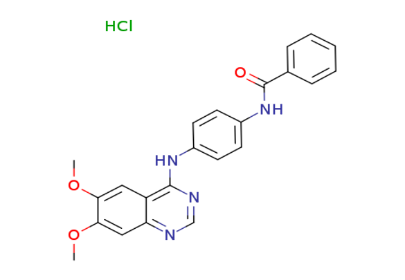 N-[4-[(6,7-Dimethoxy-4-quinazolinyl)amino]phenyl]benzamide hydrochloride