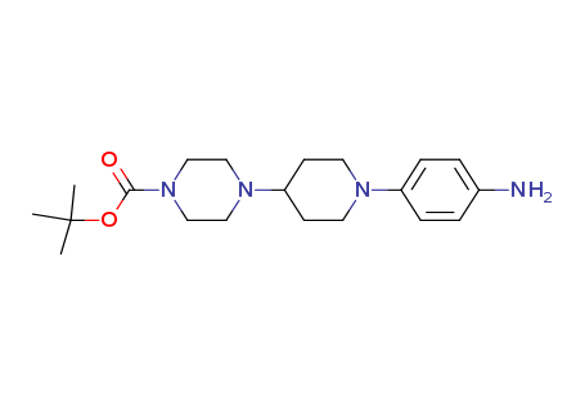 tert-butyl 4-[1-(4-amino-phenyl)-piperidin-4-yl]-piperazine-1-carboxylate