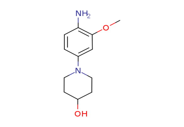 1-(4-amino-3-methoxyphenyl)piperidin-4-ol