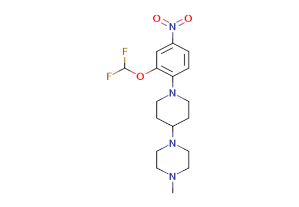 1-{1-[2-(difluoromethoxy)-4-nitrophenyl]piperidin-4-yl}-4-methylpiperazine