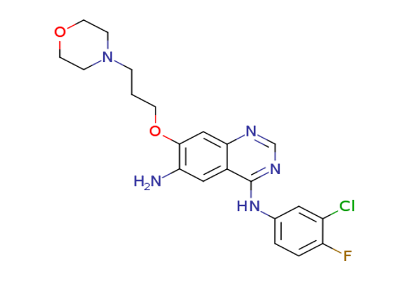 4-N-(3-chloro-4-fluorophenyl)-7-(3-morpholin-4-ylpropoxy)quinazoline-4,6-diamine