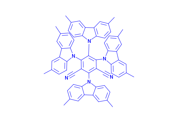 2,4,5,6-Tetra(3,6-dimethylcarbazol-9-yl)-1,3-dicyanobenzene