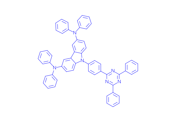 9-(4-(4,6-diphenyl-1,3,5-triazin-2-yl) phenyl)-N3, N3, N6, N6-tetraphenyl-9H-carbazole-3,6-diamine